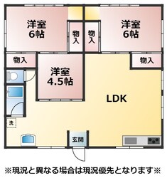 川登戸建の物件間取画像